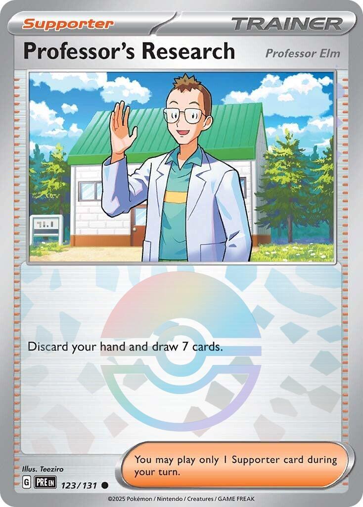 Prismatic Evolutions Professor's Research: Professor Elm [Poke-Ball] Pokémon card